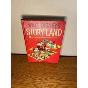 Vintage Walt Disney's Story Land A Golden Book of 55 Stories 1962 HC Disney